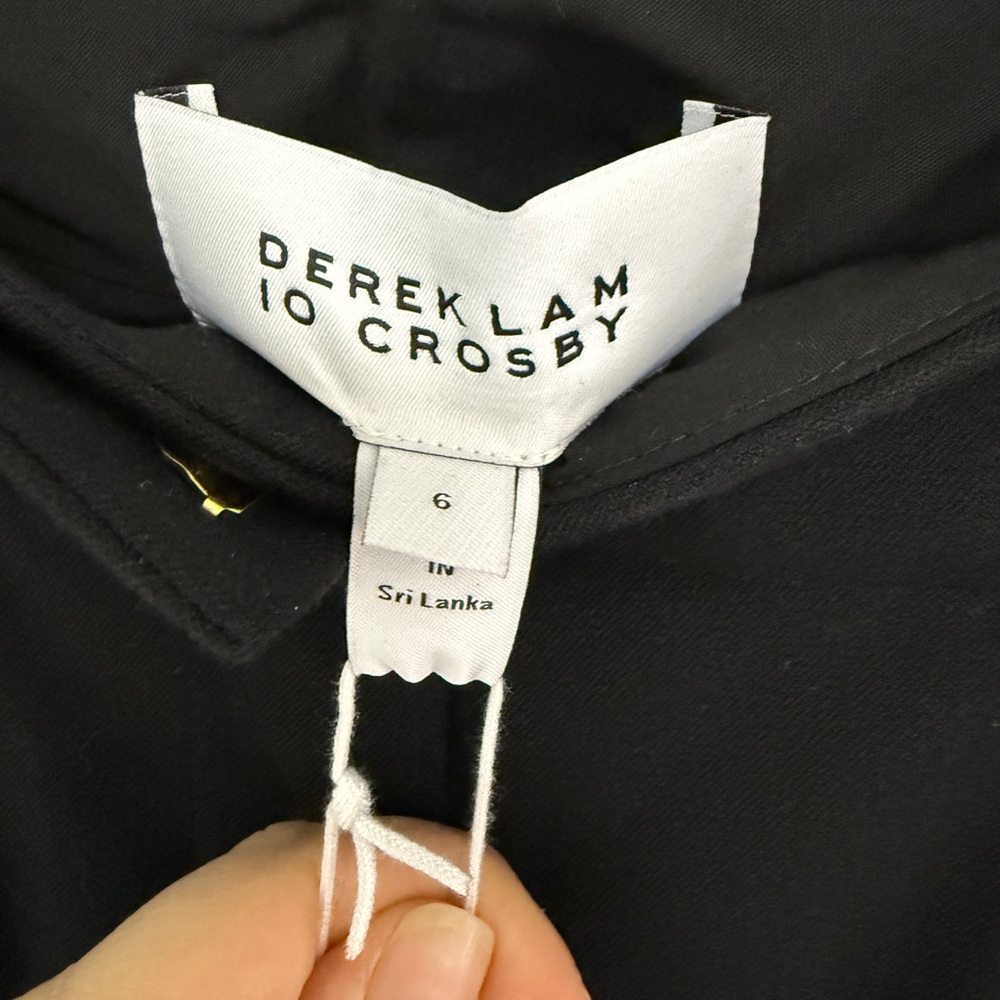 Derek Lam 10 Crosby Black Pants sz 6 NEW - Picture 4 of 6